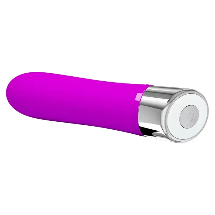 Лиловый мини-вибратор Sampson - 12,4 см - Pretty Love. Фотография 4.