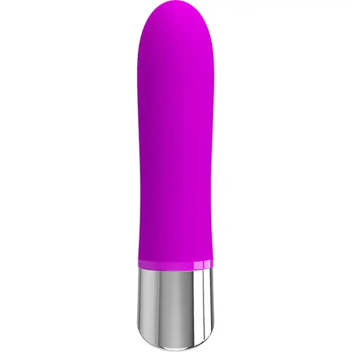 Лиловый мини-вибратор Sampson - 12,4 см - Pretty Love