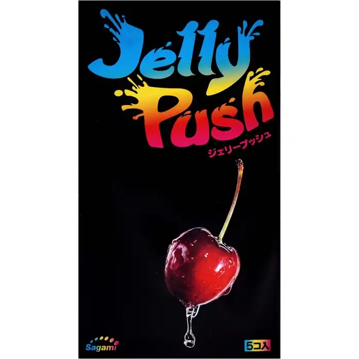 Розовые презервативы Sagami Jelly Push - 5 шт