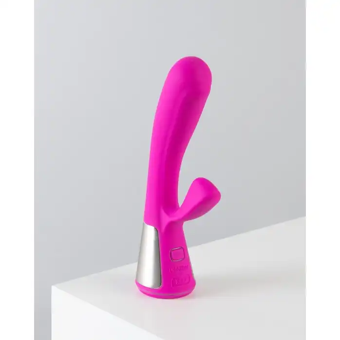 Розовый интерактивный вибратор Kiiroo Ohmibod Fuse - 18 см. Фотография 4.