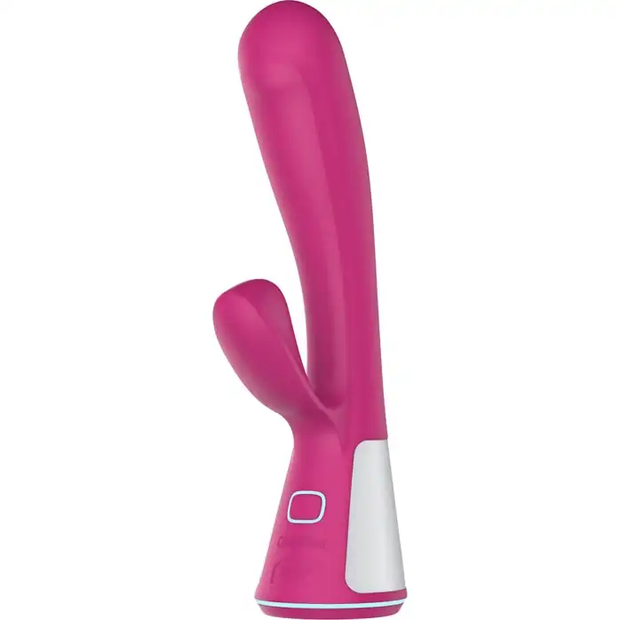 Розовый интерактивный вибратор Kiiroo Ohmibod Fuse - 18 см