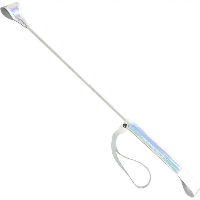 Белый стек с перламутровым блеском - 62 см - BDSM accessories