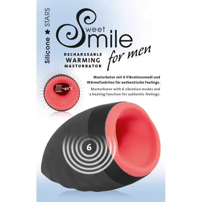 Мини-мастурбатор с функцией подогрева - Smile. Фотография 8.