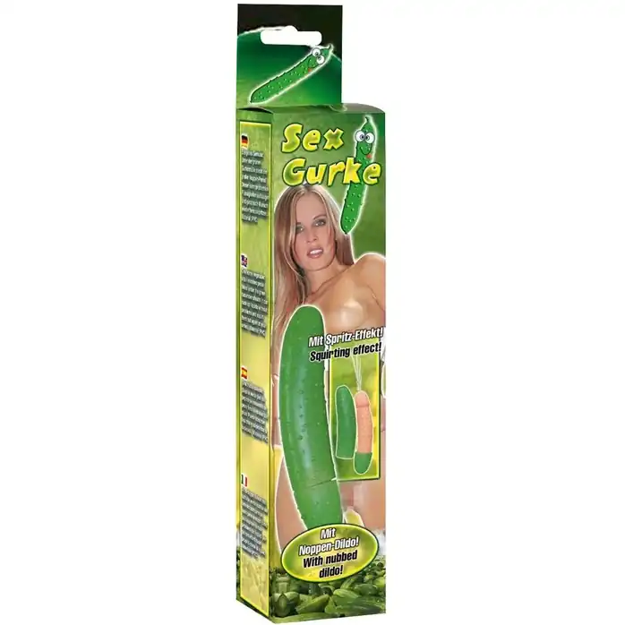 Сувенирный фаллоимитатор в форме огурчика - 25 см - You2Toys. Фотография 3.