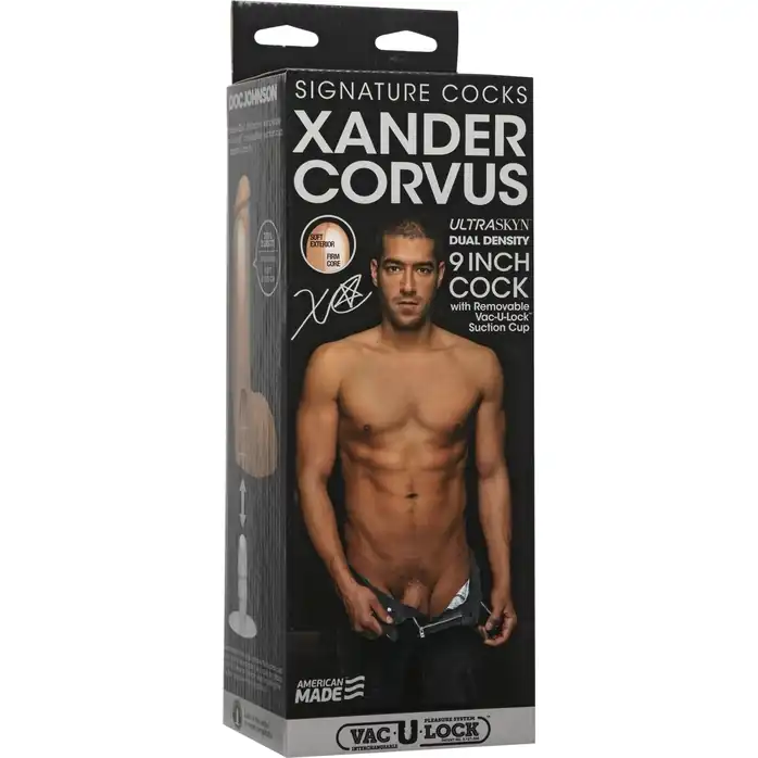 Телесный фаллоимитатор Xander Corvus 9 ULTRASKYN Cock - 22,9 см - Signature Cocks. Фотография 5.