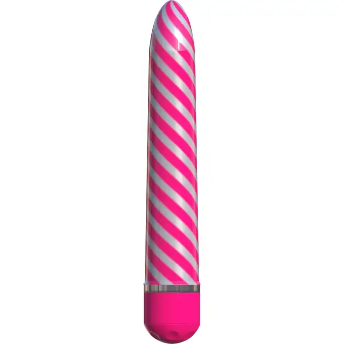 Розовый вибратор Sweet Swirl Vibrator - 21,3 см - Classix