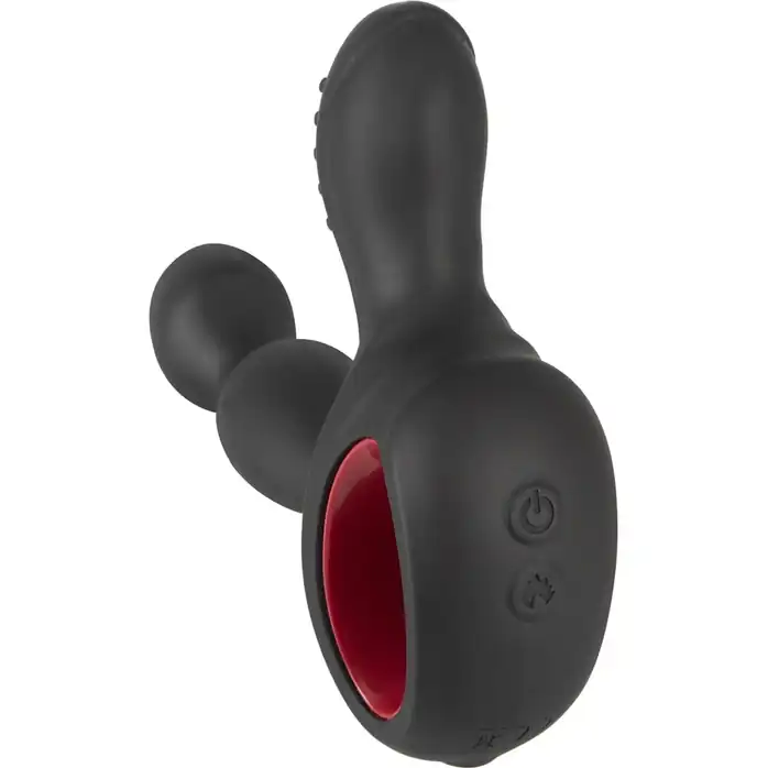 Черный вибромассажер простаты с нагревом и ротацией Prostate Plug - 14,5 см - You2Toys. Фотография 2.