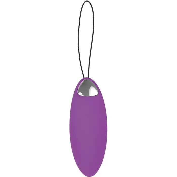 Фиолетовое перезаряжаемое виброяйцо Remote Duo Pleasure - Pleasure Balls   Eggs. Фотография 2.