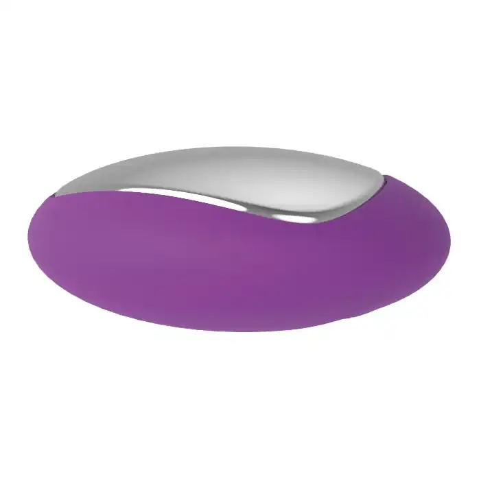 Фиолетовое перезаряжаемое виброяйцо Remote Duo Pleasure - Pleasure Balls   Eggs. Фотография 4.