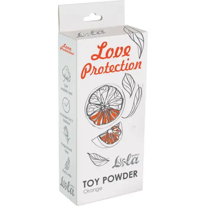 Пудра для игрушек с ароматом апельсина Orange - 30 гр - Love Protection. Фотография 2.