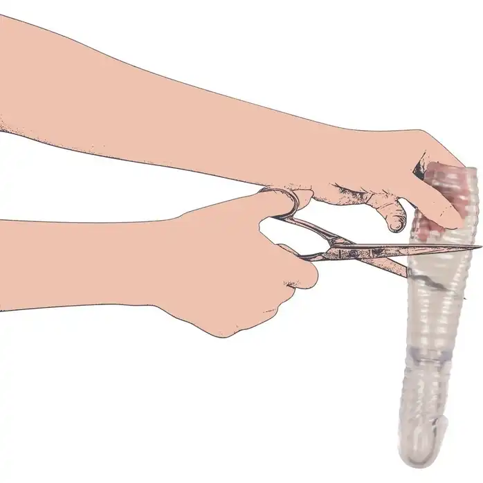 Прозрачная рифленая вибронасадка Vibrating Sleeve - 22,5 см - You2Toys. Фотография 5.