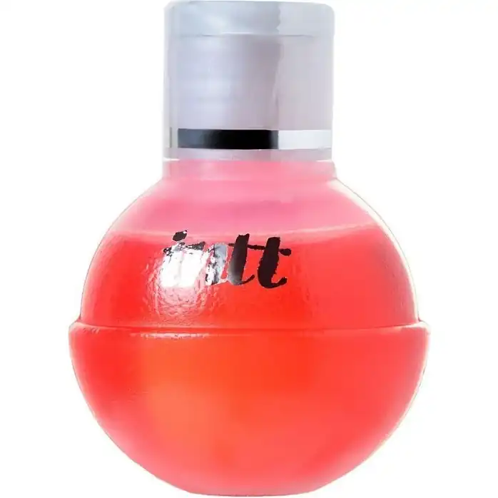 Массажное масло FRUIT SEXY Raspberry с ароматом малины и разогревающим эффектом - 40 мл