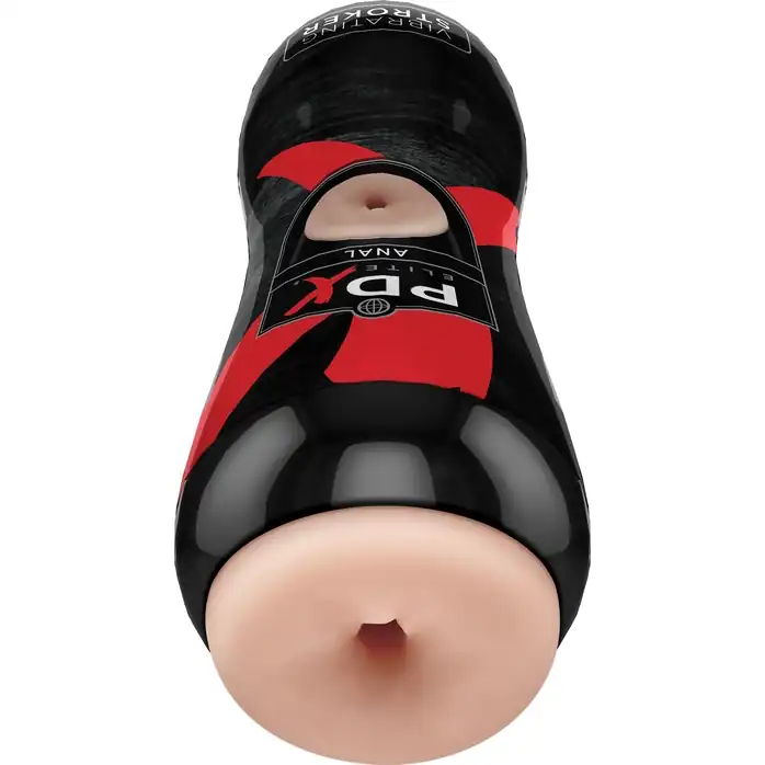 Телесный вибромастурбатор-анус в тубе Vibrating Anal Stroker - PDX Elite