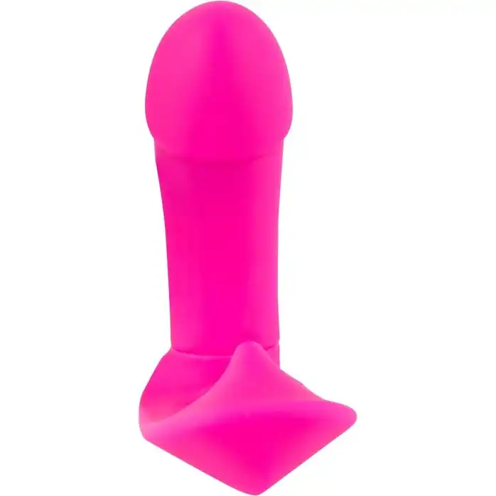 Розовый вибромассажер RC Panty Vibrator со стимулятором клитора - Smile. Фотография 2.