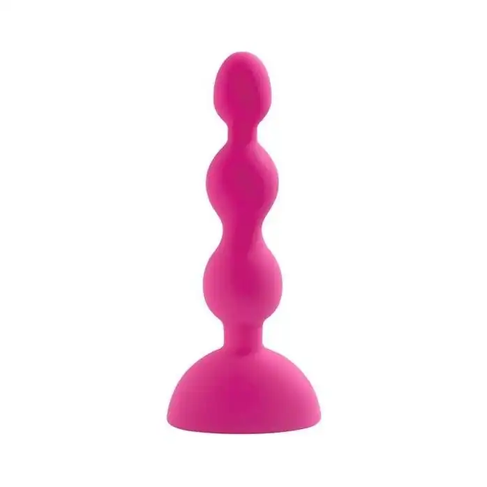 Розовый анальный вибростимулятор Anal Beads S - 14,5 см.