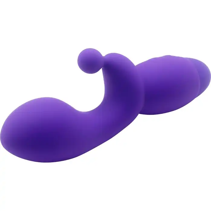 Фиолетовый вибратор INDULGENCE G Kiss - 16,5 см. Фотография 3.