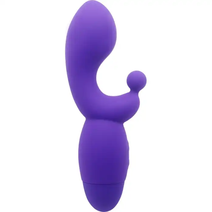Фиолетовый вибратор INDULGENCE G Kiss - 16,5 см