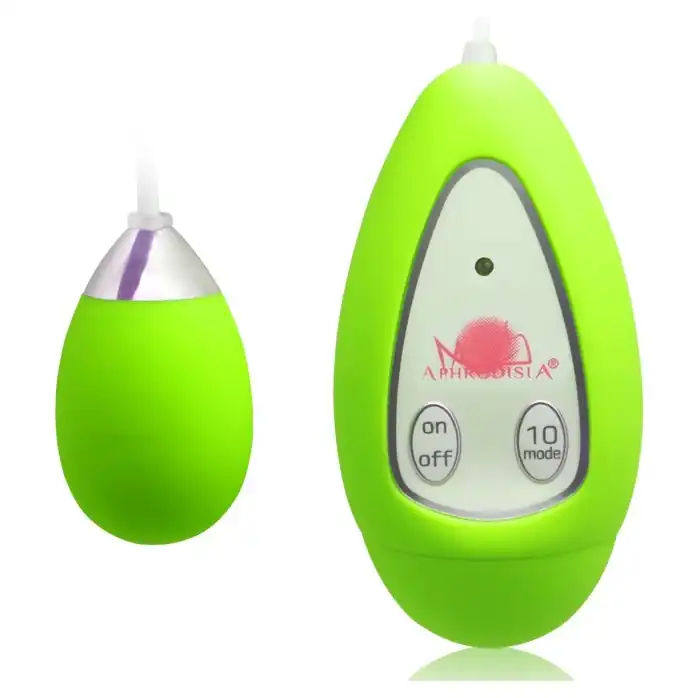 Лаймовое виброяичко Xtreme 10F Egg