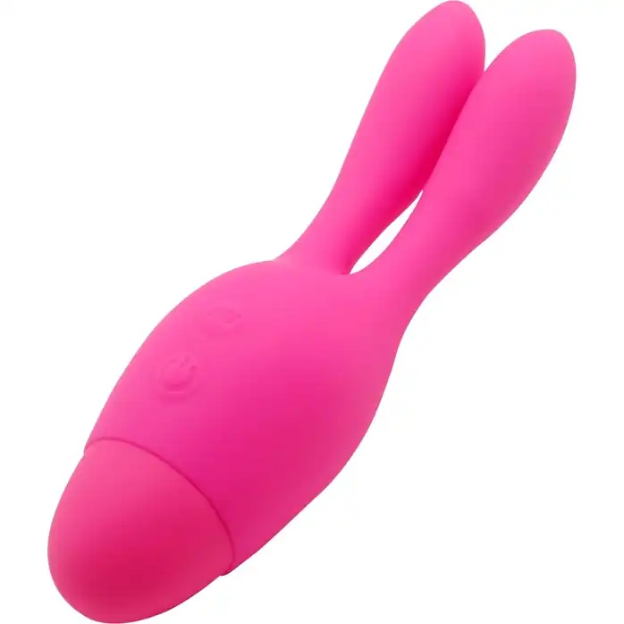 Розовый вибратор INDULGENCE Dream Bunny - 15 см. Фотография 3.