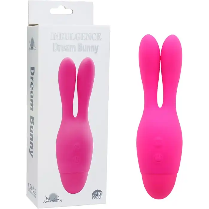 Розовый вибратор INDULGENCE Dream Bunny - 15 см. Фотография 6.
