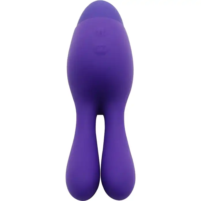 Фиолетовый вибратор INDULGENCE Dream Bunny - 15 см. Фотография 4.