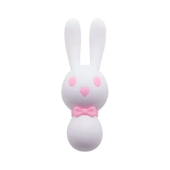 Белый вибростимулятор-зайчик Dorcel - 16 см