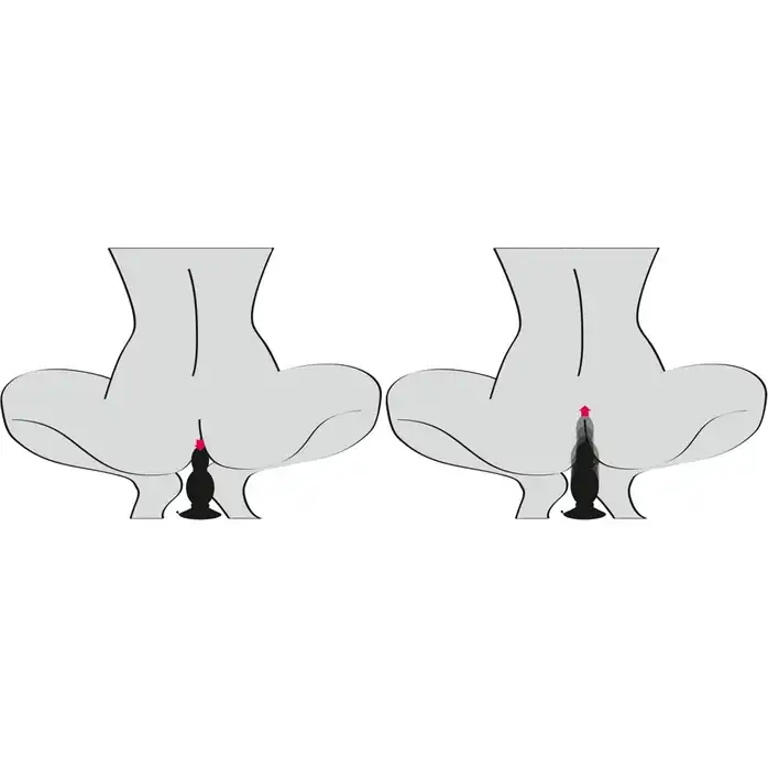 Черная анальная пробка с пружинным механизмом Bouncing Plug - 11,8 см - You2Toys. Фотография 5.