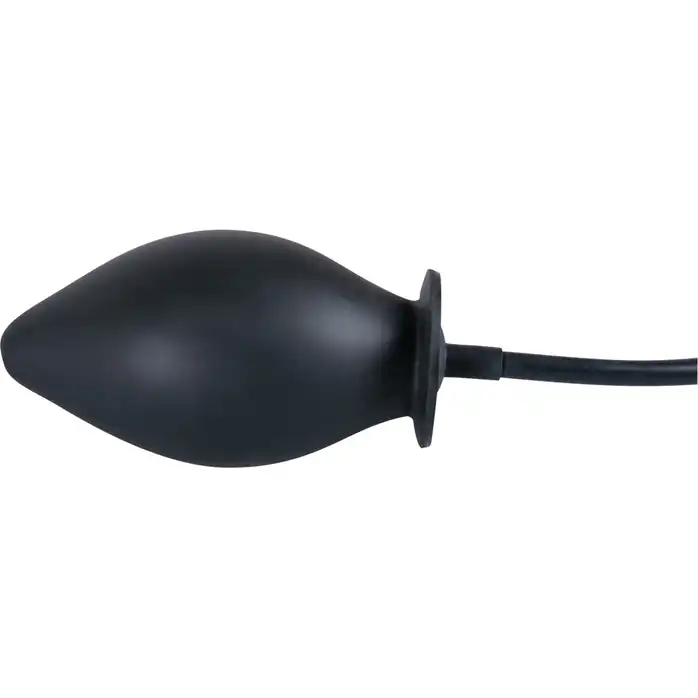 Черная надувная анальная пробка True Black - 11,5 см - You2Toys. Фотография 2.