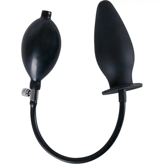 Черная надувная анальная пробка True Black - 11,5 см - You2Toys