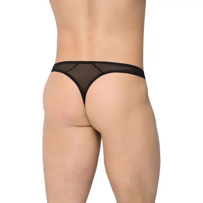 Сексуальные трусы с крупной сеткой по центру - Men s collection. Фотография 2.