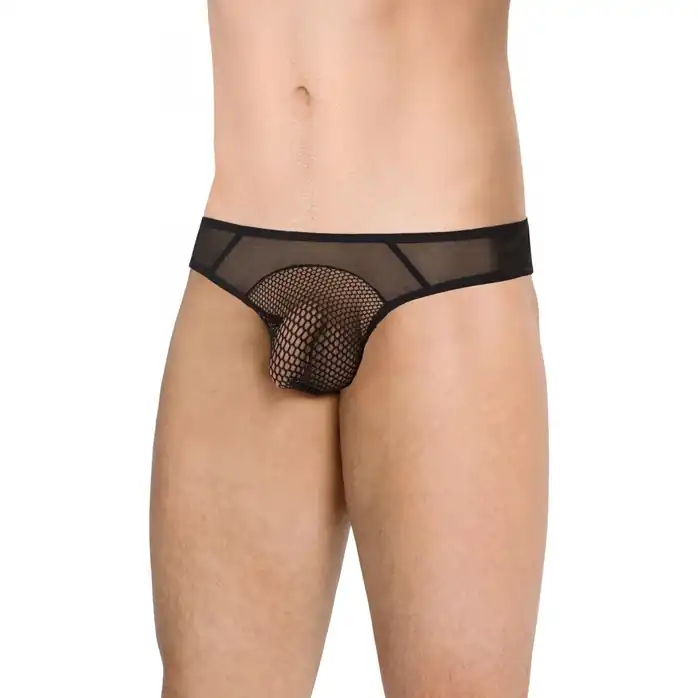 Сексуальные трусы с крупной сеткой по центру - Men s collection