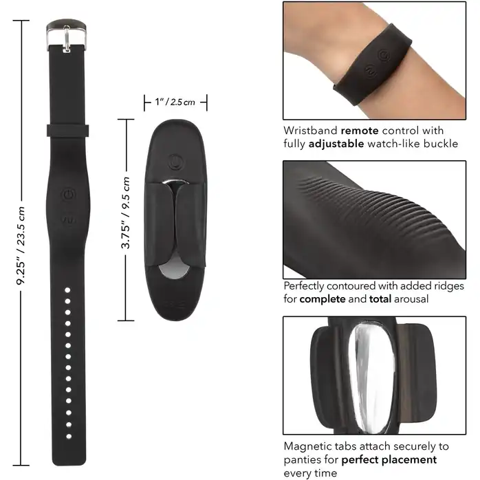 Стимулятор в трусики с пультом-браслетом Lock-N-Play Wristband Remote Panty Teaser. Фотография 7.