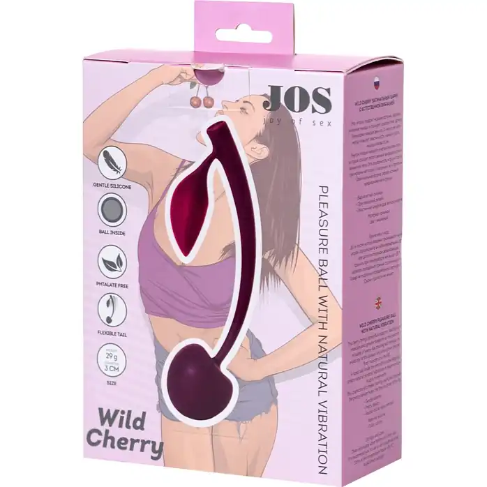Бордовая вагинальная вишенка WILD CHERRY - 13 см. Фотография 5.