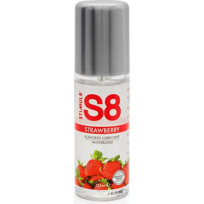 Смазка на водной основе S8 Flavored Lube со вкусом клубники - 125 мл