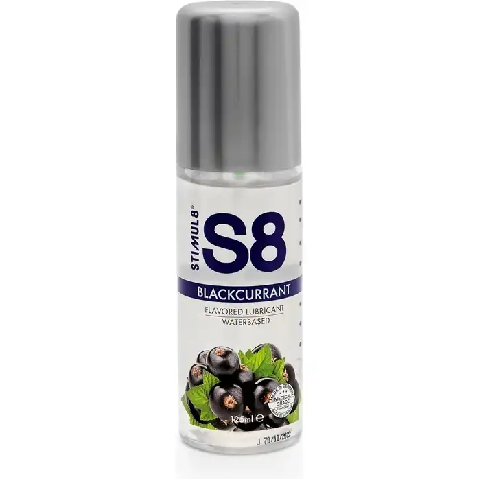 Смазка на водной основе S8 Flavored Lube со вкусом черной смородины - 125 мл