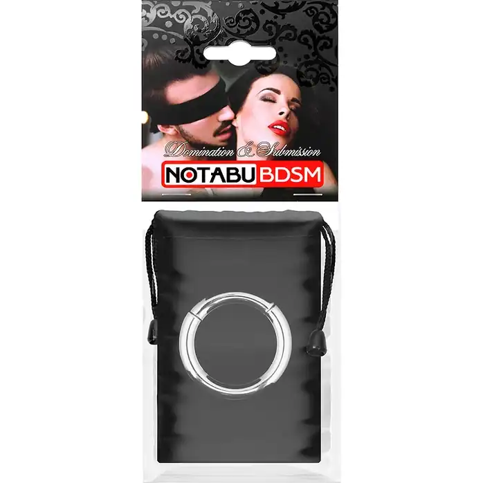 Серебристое среднее эрекционное кольцо на магнитах - NOTABU. Фотография 4.
