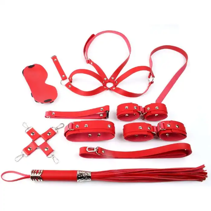 Красный набор БДСМ-девайсов Bandage Kits