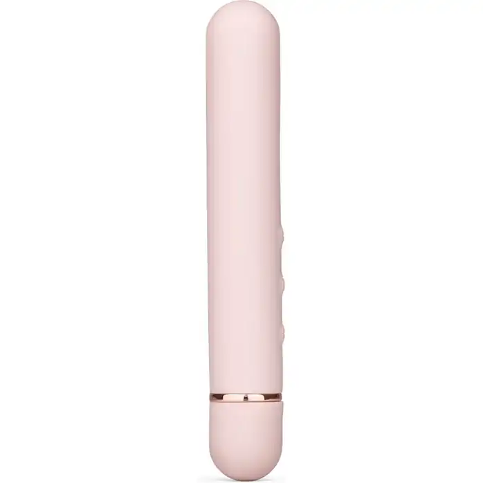 Пудровый мини-вибратор Le Wand Baton с текстурированной насадкой - 11,9 см. Фотография 4.