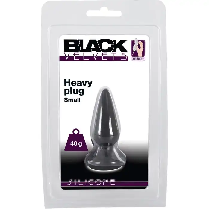 Черная анальная втулка Heavy Plug Small - 7,8 см - You2Toys. Фотография 6.