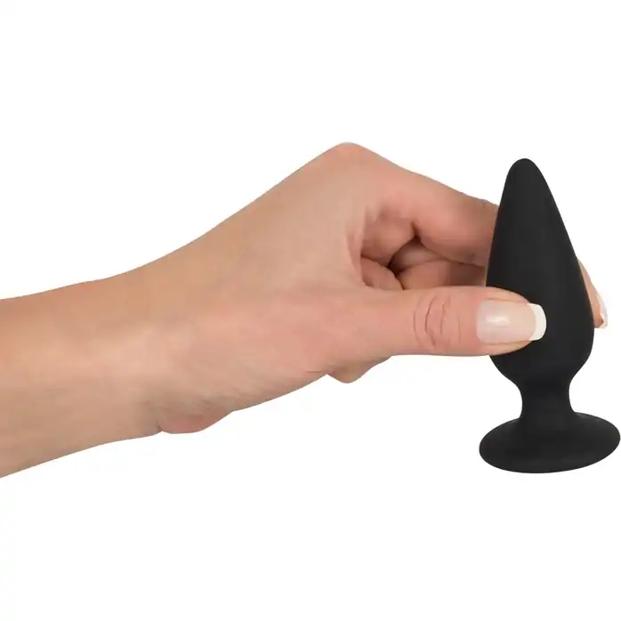 Черная анальная втулка Heavy Plug Medium - 8,9 см - You2Toys. Фотография 3.