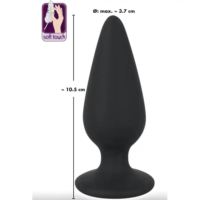 Черная анальная втулка Heavy Plug Large - 10,5 см - You2Toys. Фотография 5.