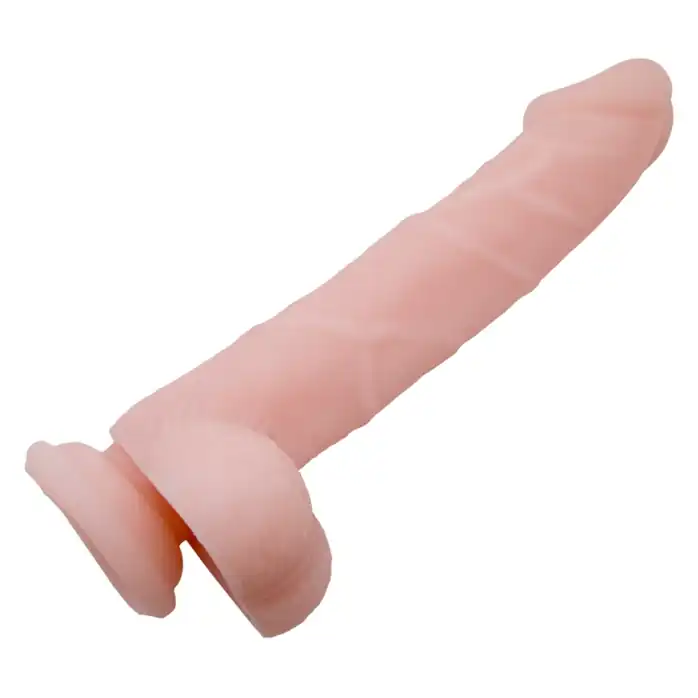 Телесный фаллоимитатор на присоске Super Dildo - 22 см. Фотография 3.