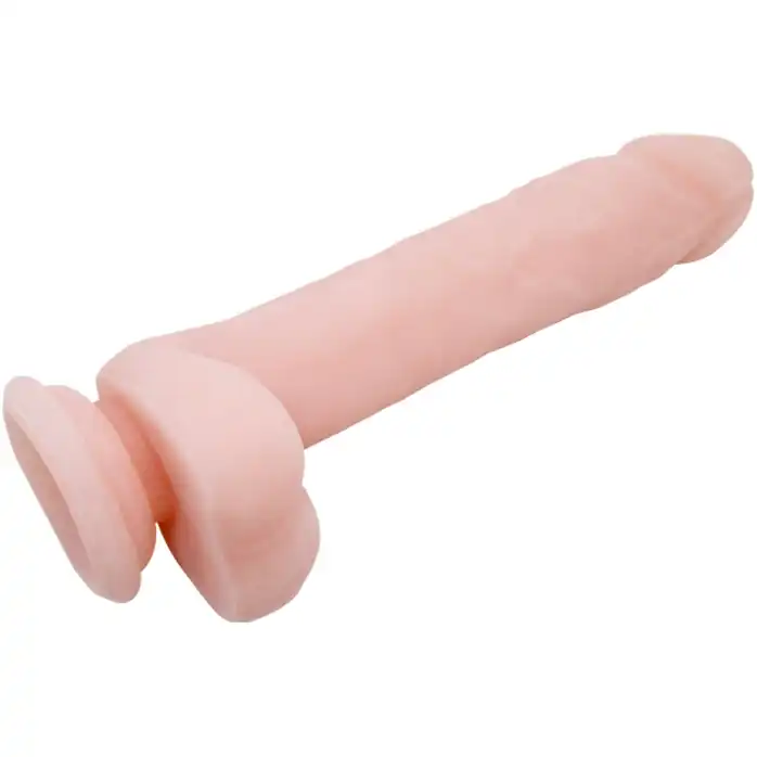 Телесный фаллоимитатор на присоске Super Dildo - 21,5 см. Фотография 3.