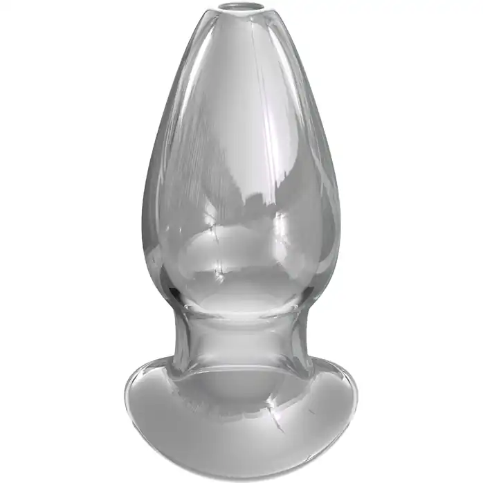 Прозрачный анальный плаг с туннелем Mega Anal Gaper - 12,2 см - Anal Fantasy Elite Collection