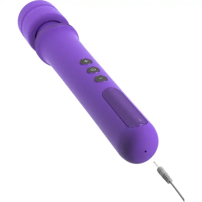 Фиолетовый вибромассажер Rechargeable Power Wand - Fantasy For Her. Фотография 2.
