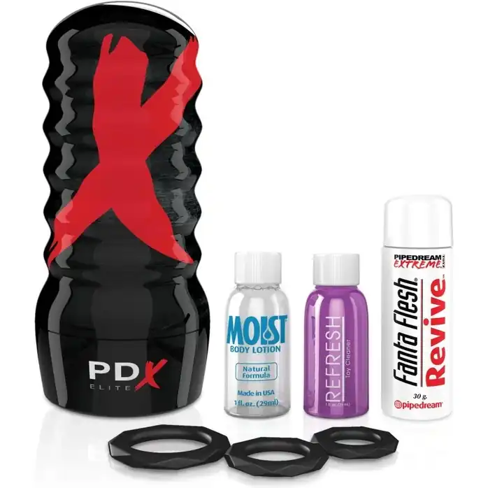 Телесный мастурбатор-вагина Air Tight Pussy Stroker - PDX Elite. Фотография 5.