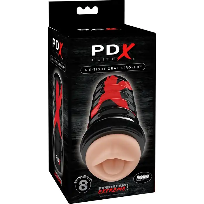 Телесный мастурбатор-ротик Air Tight Oral Stroker - PDX Elite. Фотография 5.