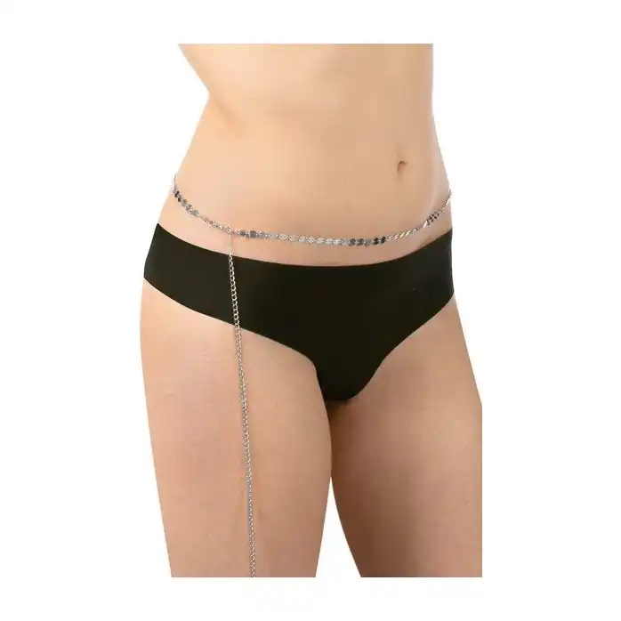 Серебристый пояс MANON ARGENT. Фотография 2.