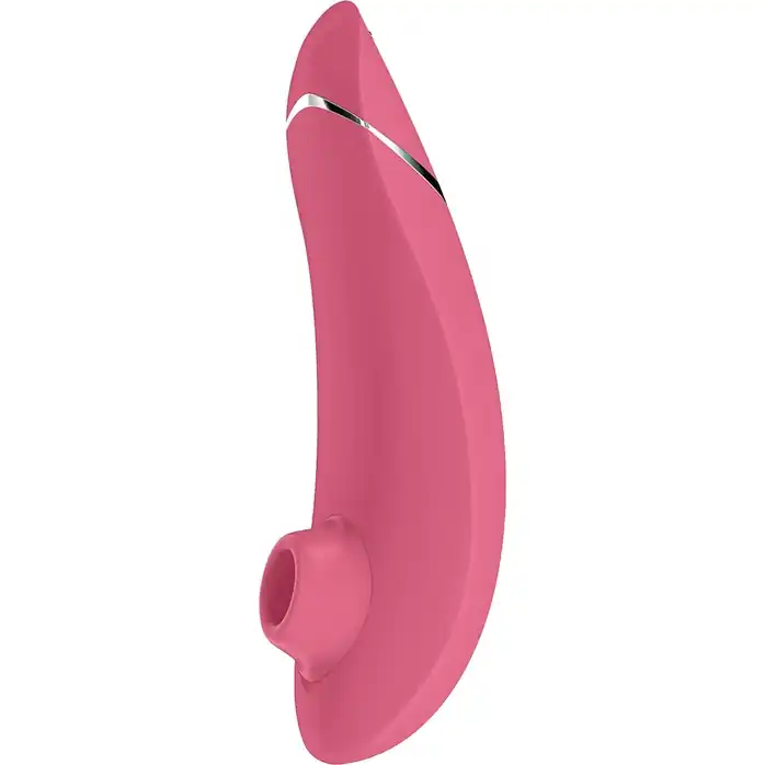 Розовый бесконтактный клиторальный стимулятор Womanizer Premium