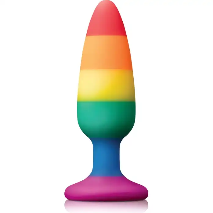 Радужная пробка Colours Pride Edition Pleasure Plug Medium - 13,3 см - Colours